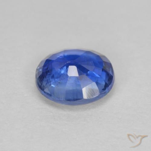 Cianita Azul oscuro natural de 0.94 ct, Redondo, SI-I1