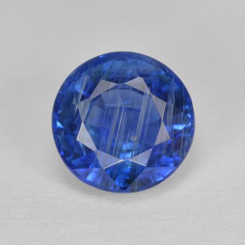 Cianita azul natural de 1,90 ct, corte redondo, SI