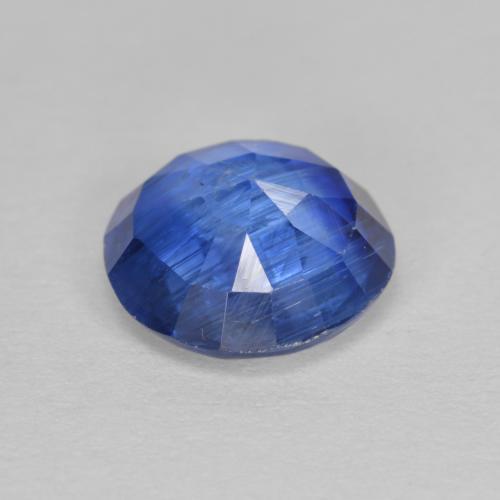 Cianita azul natural de 2,88 ct, corte redondo, SI