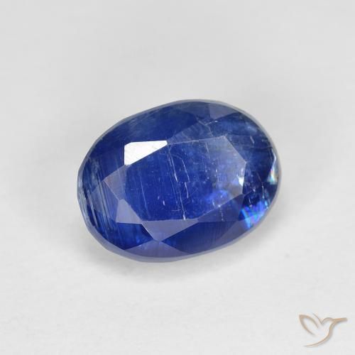 Cianita Azul oscuro natural de 2.04 ct, Ovalada, SI