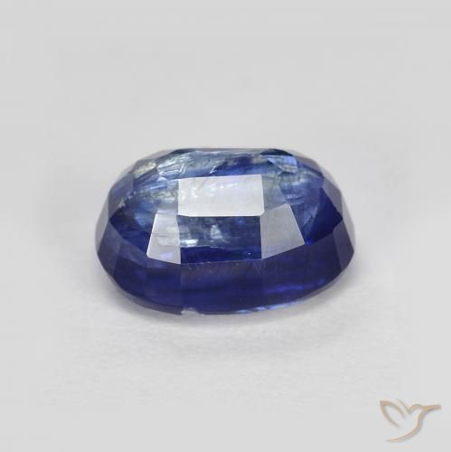 Cianita Azul marino intenso natural de 2.18 ct, Ovalada, SI