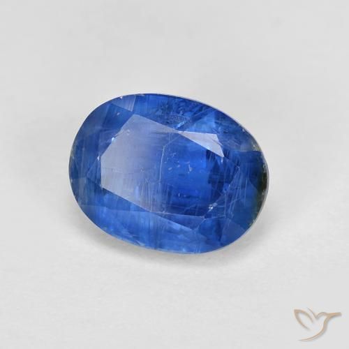 Cianita Azul oscuro natural de 2.07 ct, Ovalada, SI