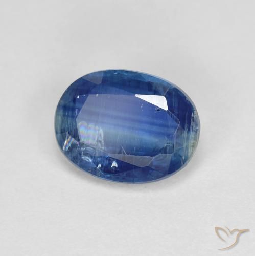 Cianita Azul marino natural de 1.55 ct, Ovalada, SI