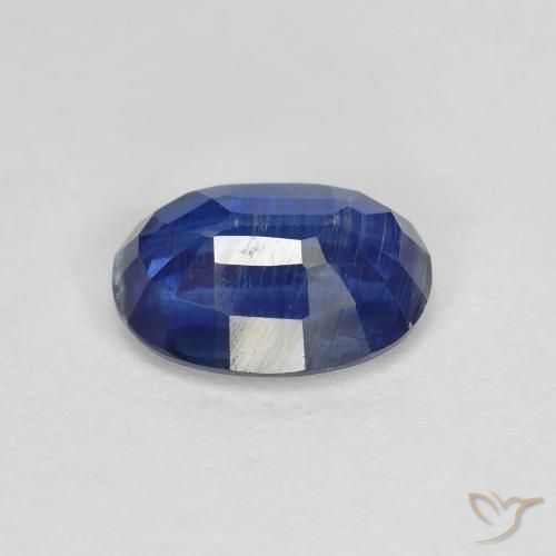 Cianita Azul marino natural de 1.55 ct, Ovalada, SI