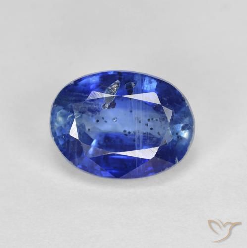 1.92ct Natural Azul oscuro cianita, Ovalada, SI