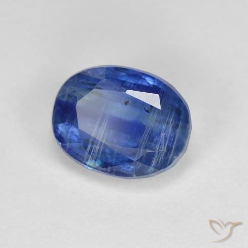 Cianita Azul oscuro natural de 2.02 ct, Ovalada, SI