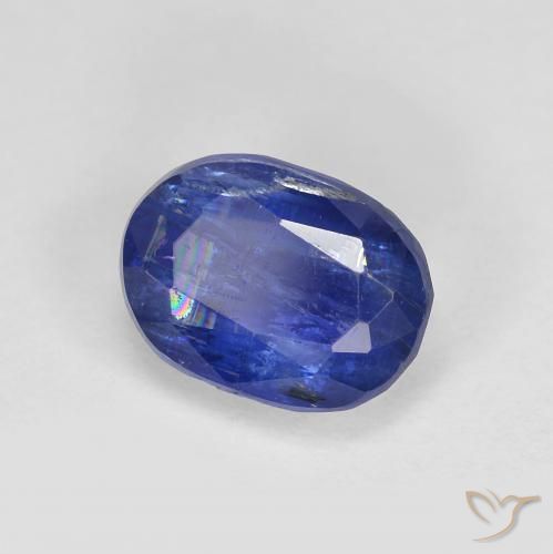 Cianita Azul marino intenso natural de 2.06 ct, Ovalada, SI