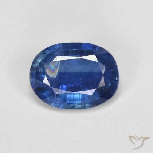 Cianita Azul marino natural de 1.59 ct, Corte Óvalo, SI
