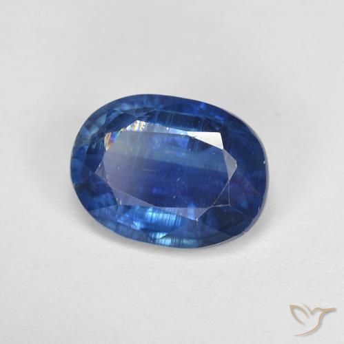 Cianita Azul marino natural de 1.59 ct, Corte Óvalo, SI