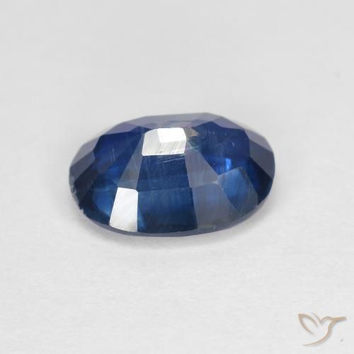Cianita Azul marino natural de 1.59 ct, Corte Óvalo, SI