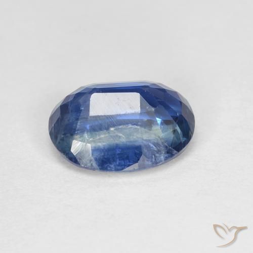 Cianita Azul oscuro natural de 1.57 ct, Ovalada, SI