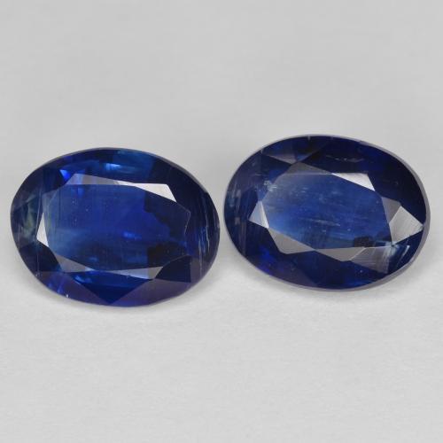 Gemas de cianita azul natural de 3,07 ct, corte óvalo, SI