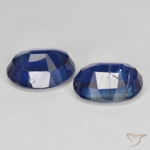 Gemas de Cianita Azul oscuro natural de 3.24 ct, Ovalada, SI