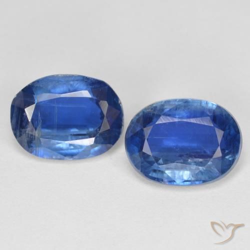 Gemas de cianita azul natural de 2,95 ct, corte óvalo, SI