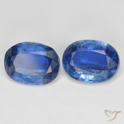 Gemas de cianita azul natural de 2,95 ct, corte óvalo, SI