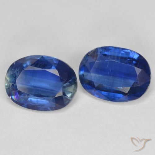 Gemas de Cianita Azul marino natural de 2.92 ct, Ovalada, SI