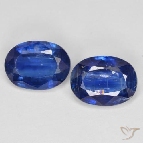 2.85ctw Natural Azul oscuro cianita, Ovalada, SI, Photo A