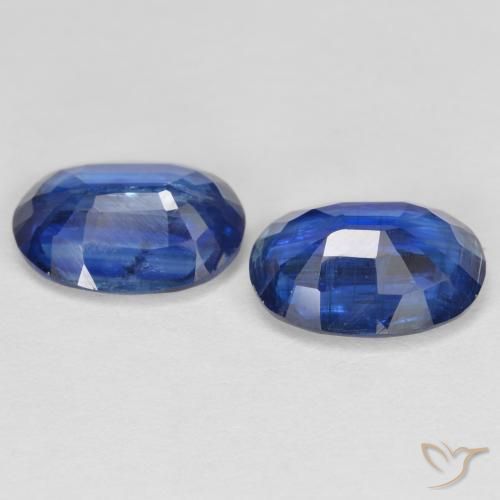 Gemas de Cianita Azul oscuro natural de 2.85 ct, Ovalada, SI
