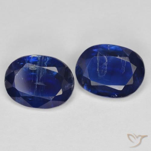 Gemas de Cianita Azul real natural de 2.85 ct, Ovalada, SI