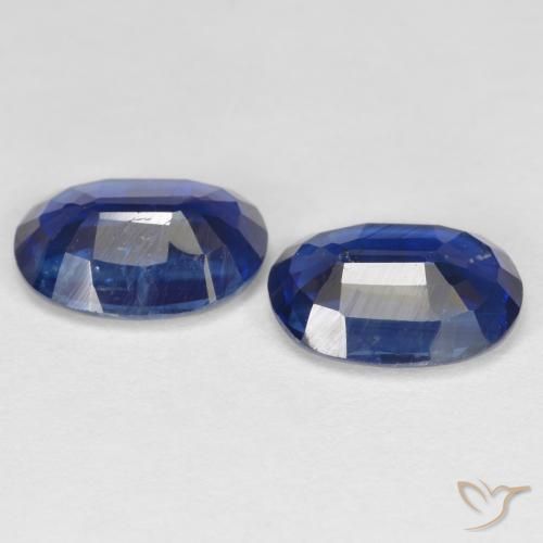 Gemas de Cianita Azul real natural de 2.85 ct, Ovalada, SI