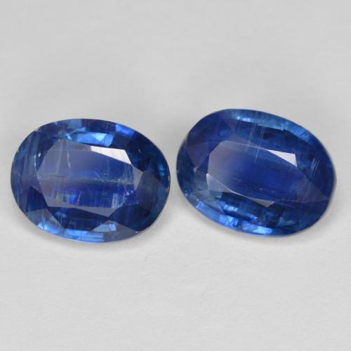 Gemas de Cianita Azul oscuro natural de 2.91 ct, Ovalada, SI