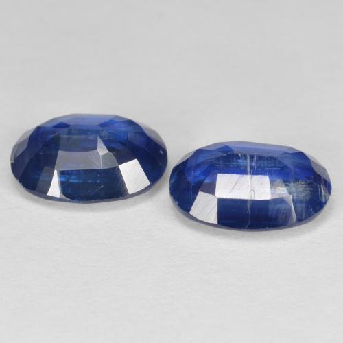 Gemas de Cianita Azul oscuro natural de 2.91 ct, Ovalada, SI