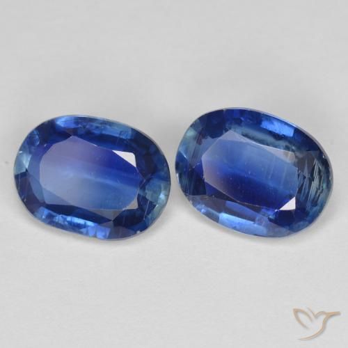 Gemas de Cianita Azul oscuro natural de 2.64 ct, Corte Óvalo, SI