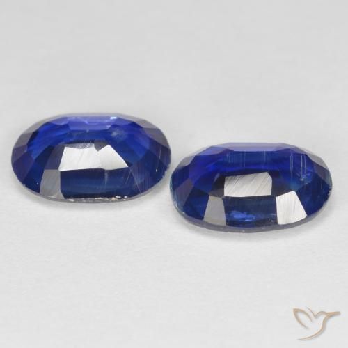 Gemas de Cianita Azul oscuro natural de 2.64 ct, Corte Óvalo, SI