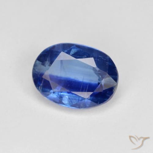 Cianita Azul marino natural de 1.76 ct, Ovalada, VS-SI