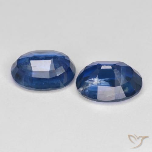 Gemas de cianita azul natural de 3,43 ct, corte óvalo, SI