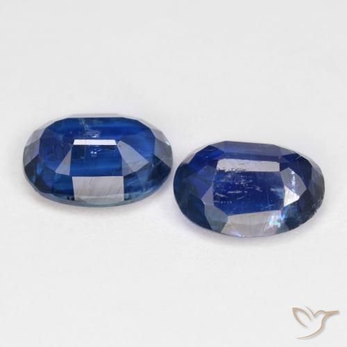 Gemas de Cianita Azul marino natural de 2.91 ct, Ovalada, SI