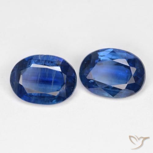 Gemas de Cianita Azul marino natural de 2.95 ct, Ovalada, SI