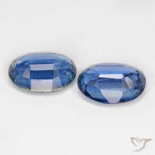 Gemas de Cianita Azul marino natural de 2.95 ct, Ovalada, SI