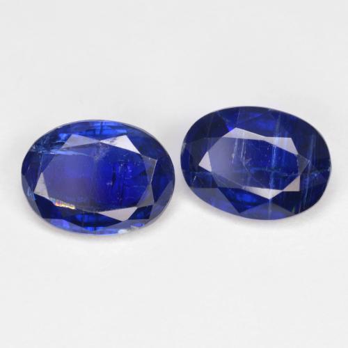 Gemas de cianita azul real natural de 2,84 ct, corte óvalo, SI