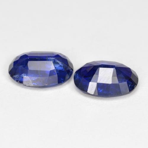 Gemas de cianita azul real natural de 2,84 ct, corte óvalo, SI