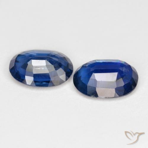 Gemas de Cianita Azul oscuro natural de 2.65 ct, Ovalada, SI