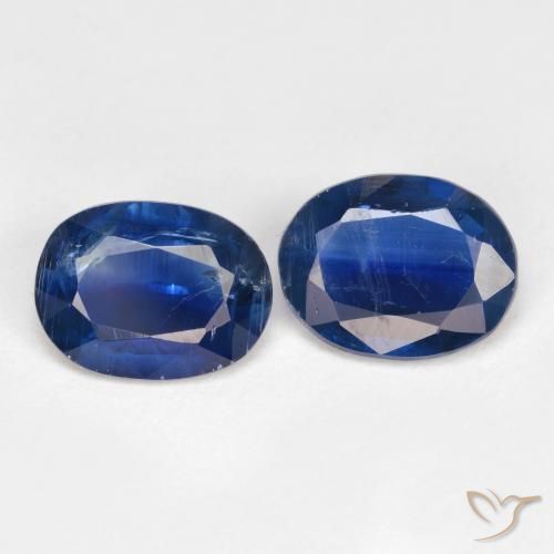 Gemas de Cianita Azul oscuro natural de 2.54 ct, Ovalada, SI
