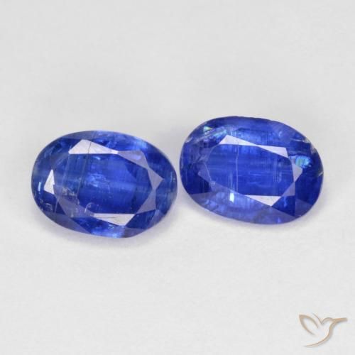 Gemas de Cianita Azul eléctrico natural de 2.14 ct, Ovalada, SI