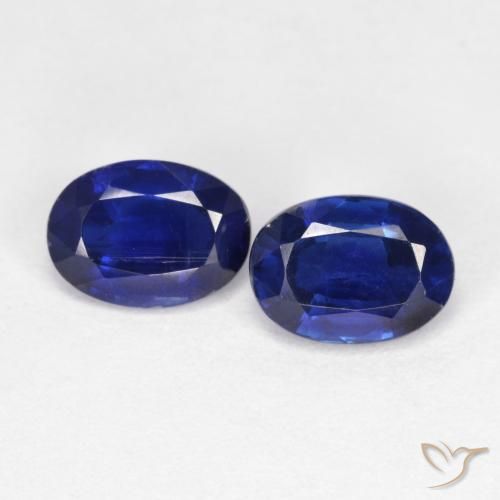 2.08ctw Natural Azul real cianita, Ovalada, VS-SI