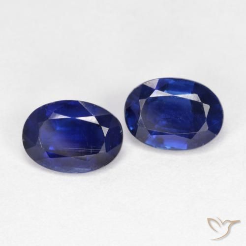 Gemas de Cianita Azul real natural de 2.08 ct, Ovalada, VS-SI