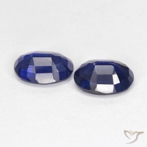 Gemas de Cianita Azul real natural de 2.08 ct, Ovalada, VS-SI