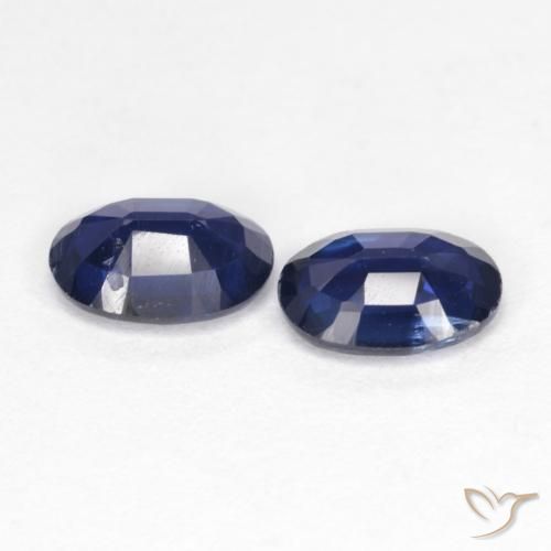 Gemas de Cianita Azul oscuro natural de 1.86 ct, Ovalada, VS-SI