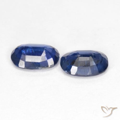 Gemas de Cianita Azul oscuro natural de 1.68 ct, Ovalada, VS-SI