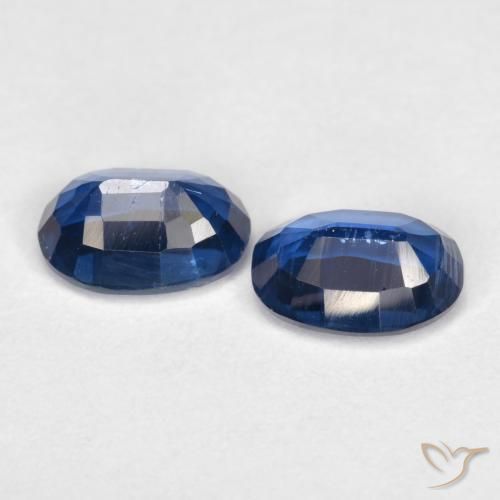 Gemas de Cianita Azul marino natural de 2.14 ct, Ovalada, SI