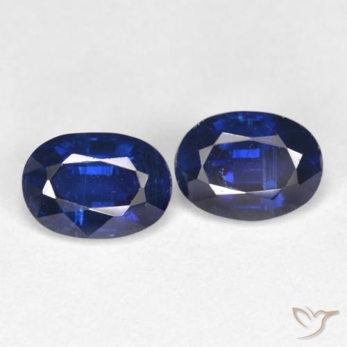 Gemas de Cianita Azul marino natural de 2.00 ct, Ovalada, SI