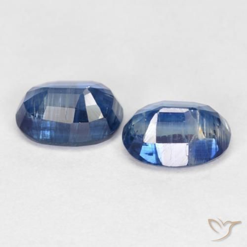 Gemas de Cianita Azul marino natural de 2.51 ct, Ovalada, SI