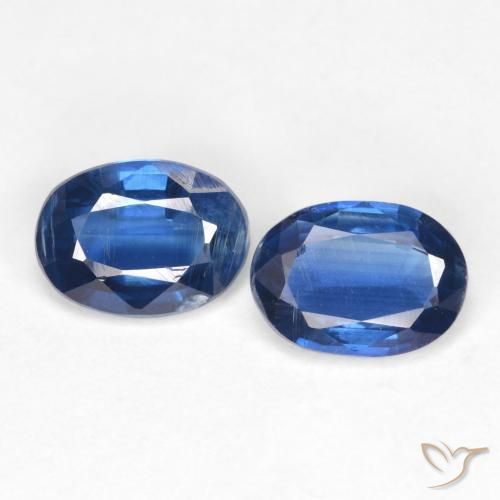 1.88ctw Natural Azul marino cianita, Ovalada, SI