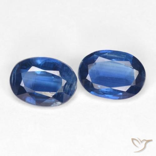 Gemas de Cianita Azul marino natural de 1.88 ct, Ovalada, SI