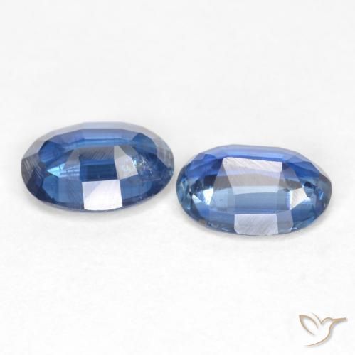 Gemas de Cianita Azul marino natural de 1.88 ct, Ovalada, SI