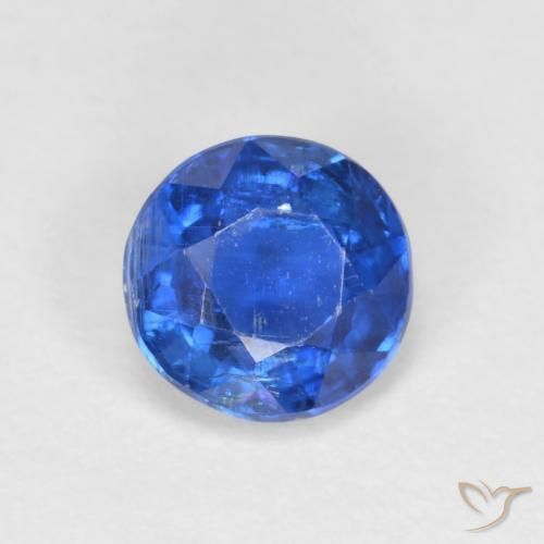 1.07ct Natural Azul egipcio Cianita, Redondo, VS-SI